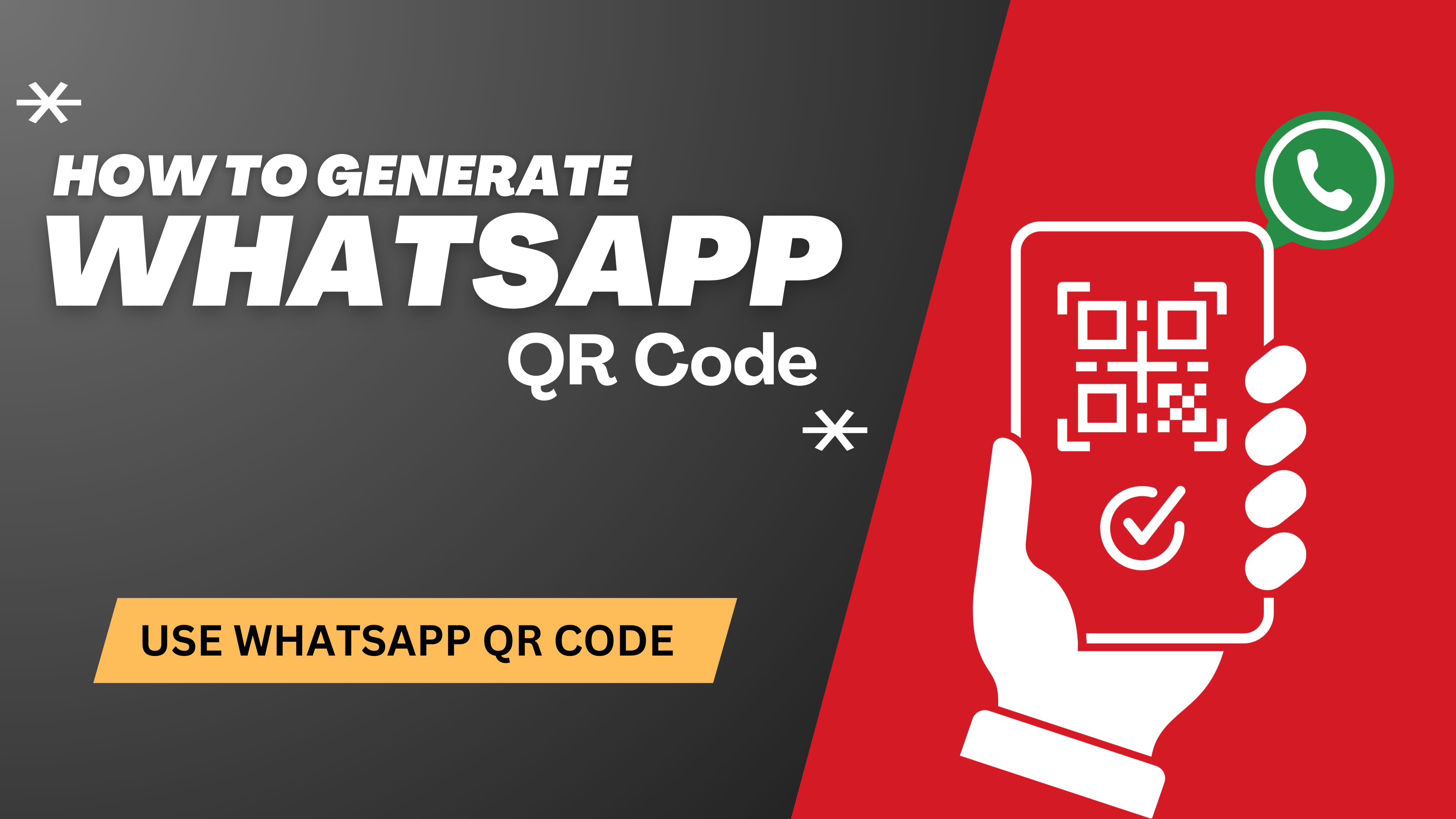 How to Genrate a QR Code for a WhatsApp Number?